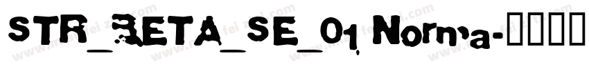 STR_BETA_SE_01 Norma字体转换